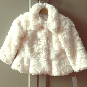 Faux Fur Baby Girls Jacket